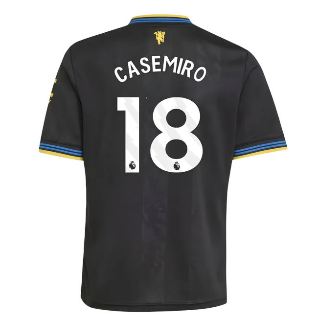 Man Utd Official 2025-2026 Man Utd Third Shirt (Kids Size) (Casemir...