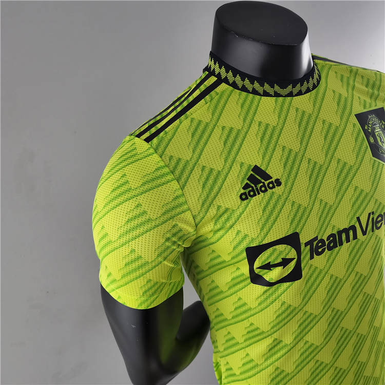 Premium Quality Man Utd Manchester United 2223 Third Kit Green Soccer