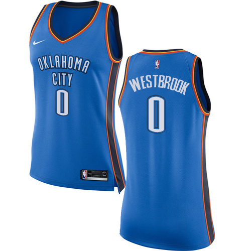 Thunder #0 Russell Westbrook Superior 2024 City NBA Jersey - Blue City