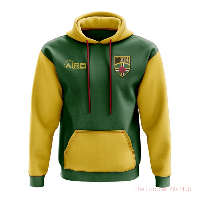 Dominica Concept Country Football Hoody (Green)