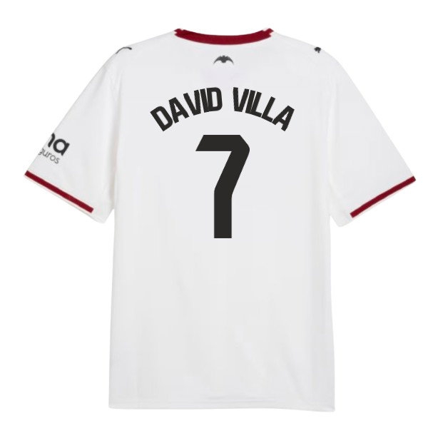 [DDJ] 2026-2027 Valencia Home Shirt (David Villa 7)