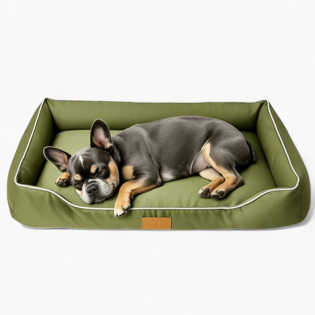 Soft Snuggleux French Bulldog Waterproof Bed – Comfortable Protective...