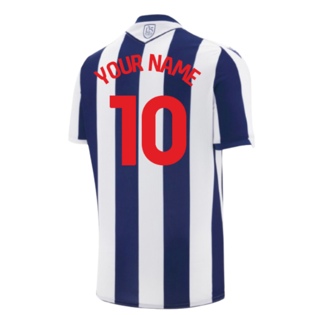 Official 2025-2026 West Bromwich Albion Wba Home Shirt (your Name)