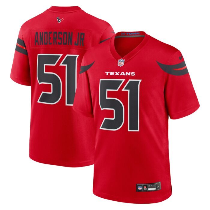 Men's Houston Texans Will Anderson Jr. Nike Red Alternate ...