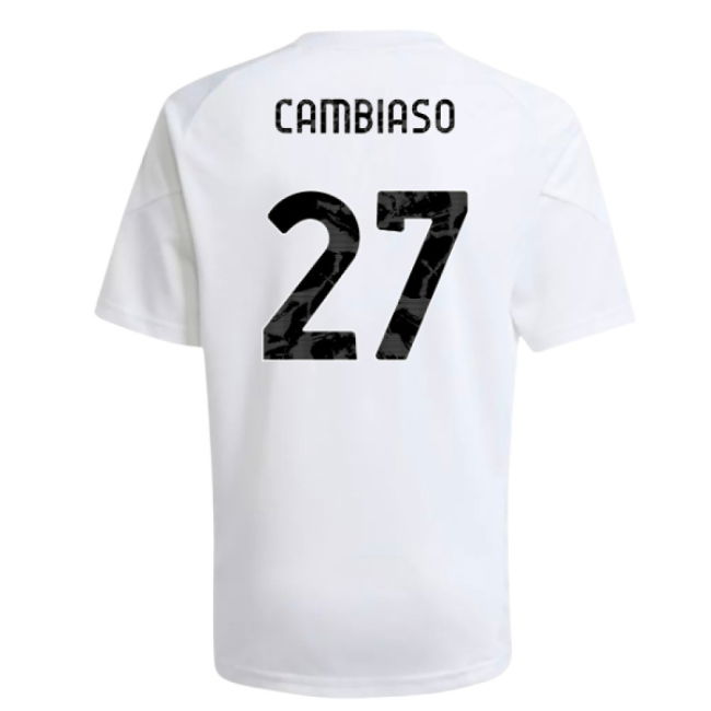 2025-2026 Juventus Training Shirt (White) - Kids (Cambiaso 27)