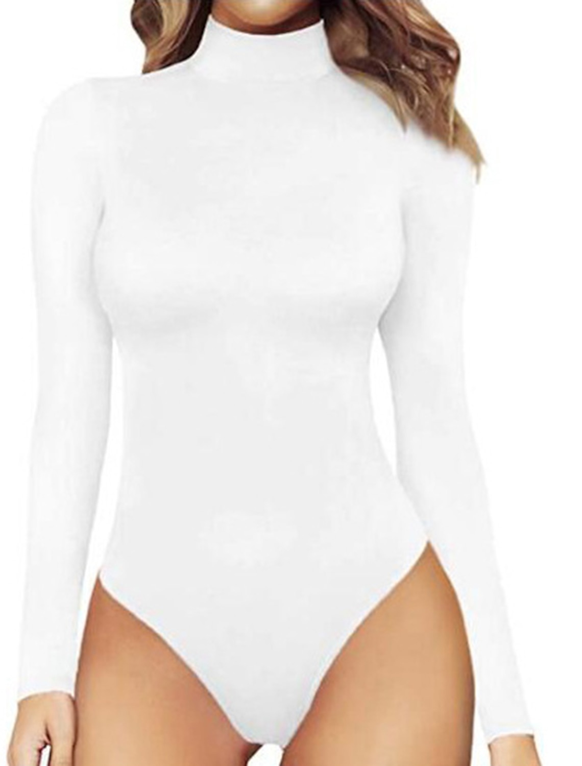 Women's Rash guard Swimsuit Solid Colored Spandex Quick Dry Lightweight Breathable Long Sleeve Bodysuit Bathing Suit Surfing Beach Water Sports Summer