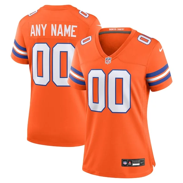 None Game NFL Jersey - Orange | Elite Football Apparel | NFL Football