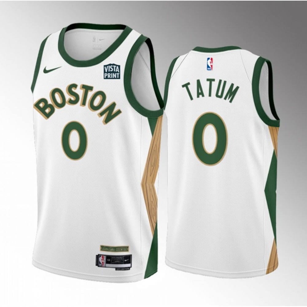 Official Jayson Tatum0 Boston Celtics Jersey White - City Edition