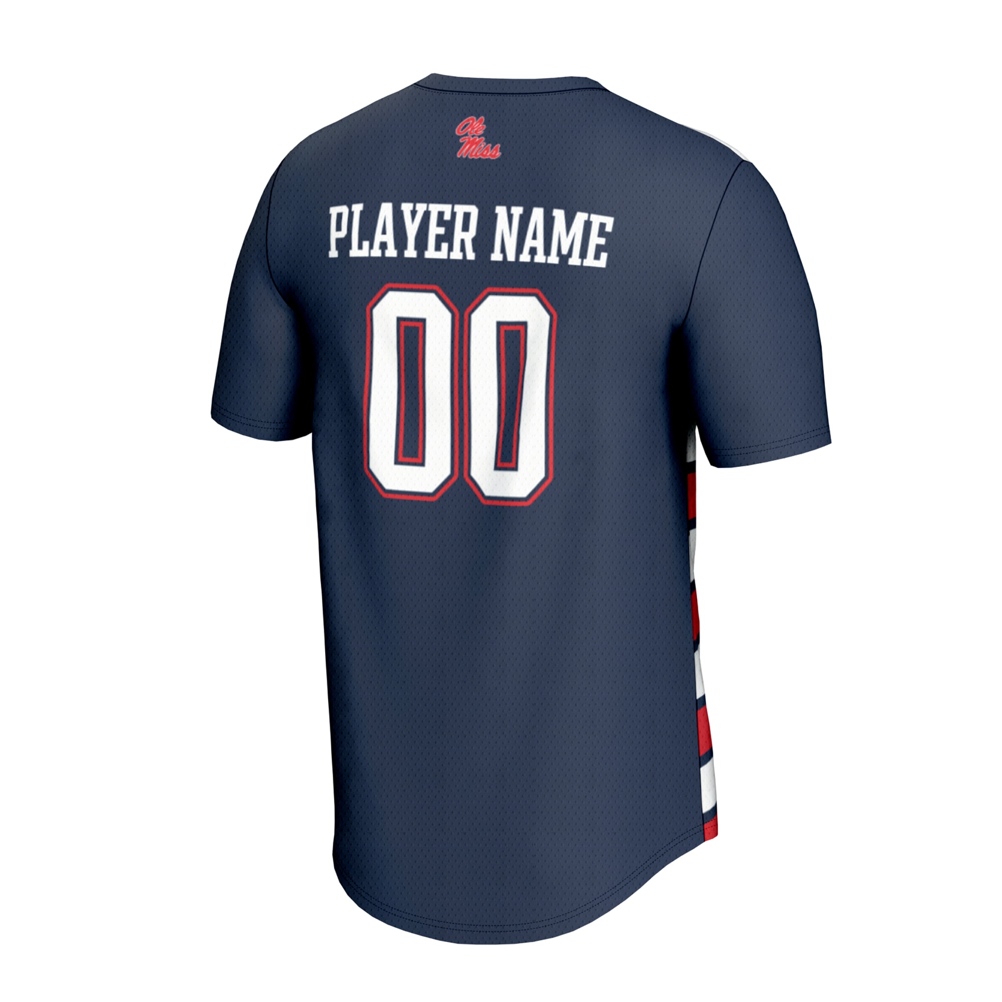 [SJH] Ole Miss Rebels GameDay Greats Unisex NIL Pick-A-Player Collegiate Women's Soccer Lightweight Fashion Jersey - Navy