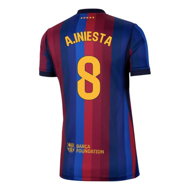 [DDJ] 2026-2027 Barcelona Home Shirt (Womens) (A.Iniesta 8)