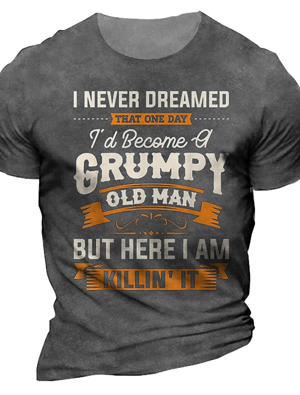 Men's Grumpy Old Man Killin' It Funny Graphic Short Sleeve Lifestyle