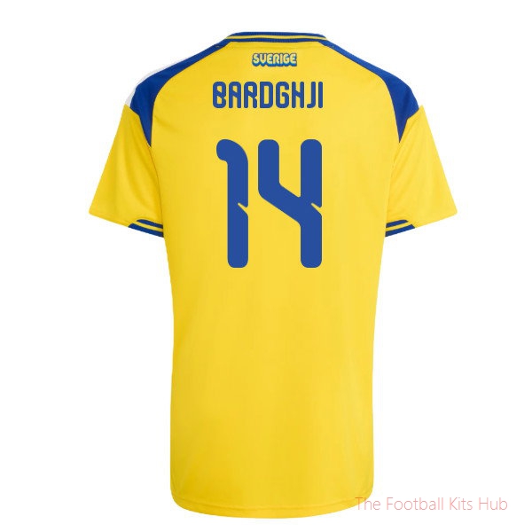 [LK] 2026/27 Sweden Home Shirt (Kids) (Bardghji 14)