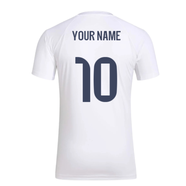 Best-Selling 2025-2026 Real Madrid Seasonal Graphic Tee (White) (Your