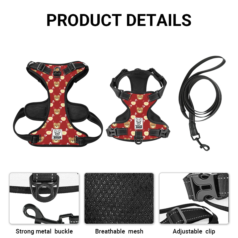 No-pull French Bulldog Dog Harness Summer Wear | Vet-recommended