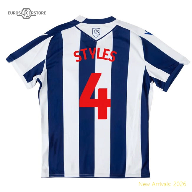 Official 2025-2026 West Brom Wba Home Shirt - Kids (styles 4)