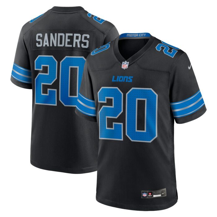None Men's DET Lions Energetic Top-Grade Jersey for NFL Fans