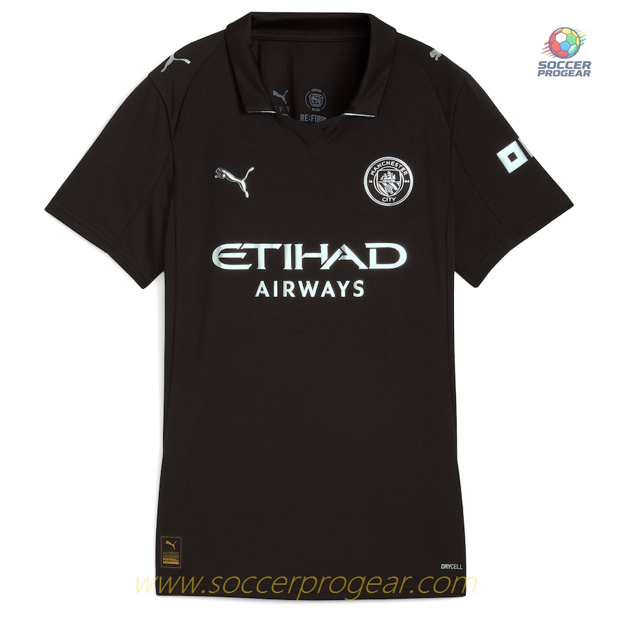 Manchester City Away Team Football Jersey 2025-26 Edition Women's