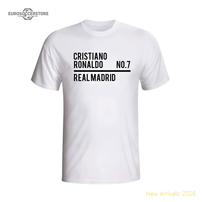 Real Madrid T-Shirt Fan Version For Kids Football Shirt Soccer Wear