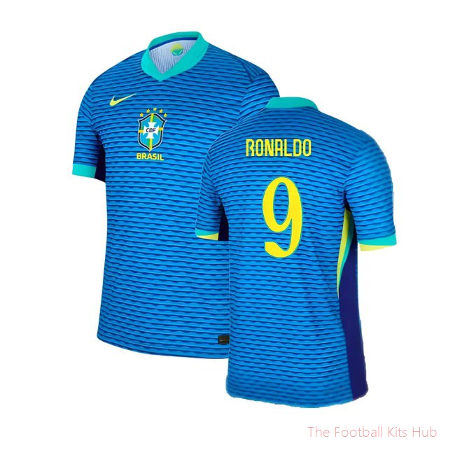 2024-2025 Brazil Away Dri-Fit ADV Match Shirt (Ronaldo 9)