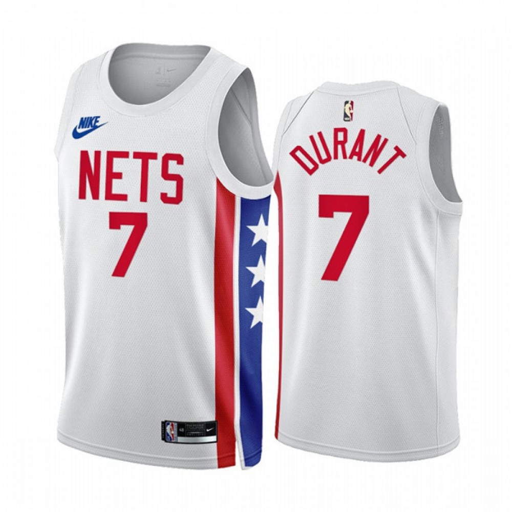 Limited Edition Jersey Brooklyn Nets Kevin Durant7 - White Classic...