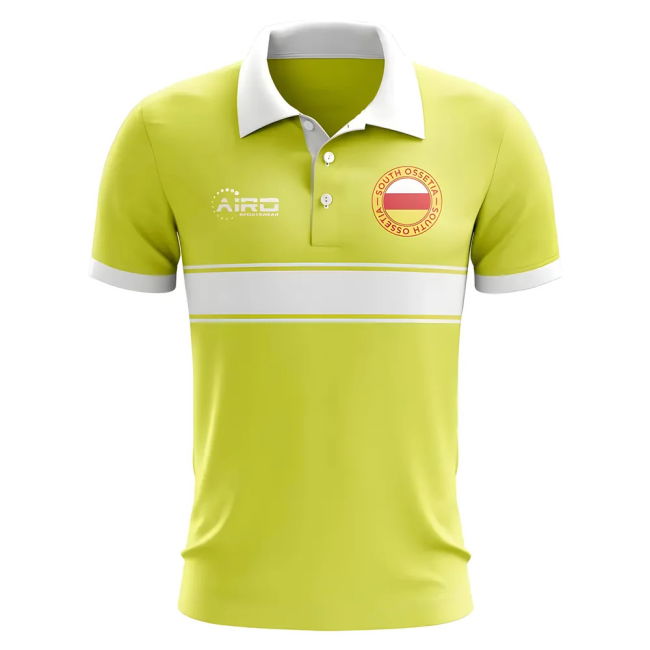 Quality South Ossetia Concept Stripe Polo Shirt (Yellow)
