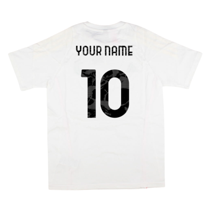 2025-2026 Juve Training Tee (white) - Kids (your Name) - Fan Collection