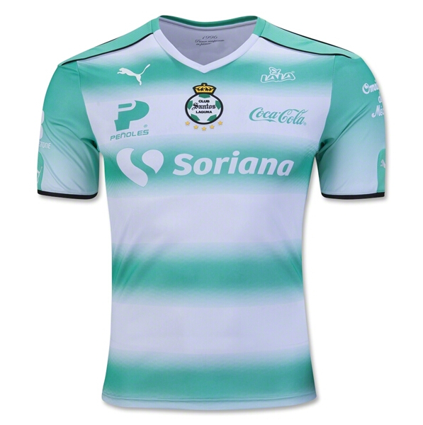 Santos Laguna Home 201617 Soccer Jersey Shirt - Official Replica 25732