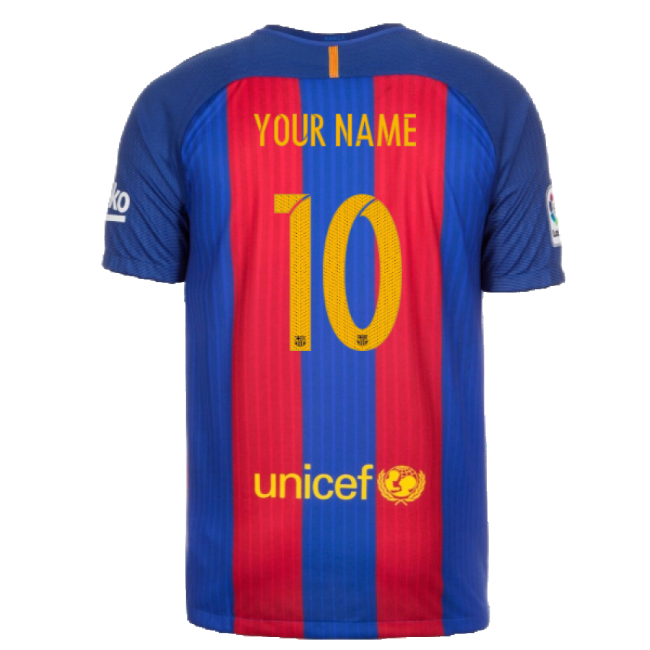 Professional-Grade 2016-2017 Barcelona Home Shirt (Your Name)