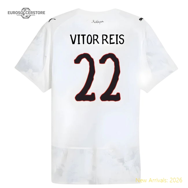 Premium Football Team Kids Vitor Reis Jersey 2025-2026 Stretchy