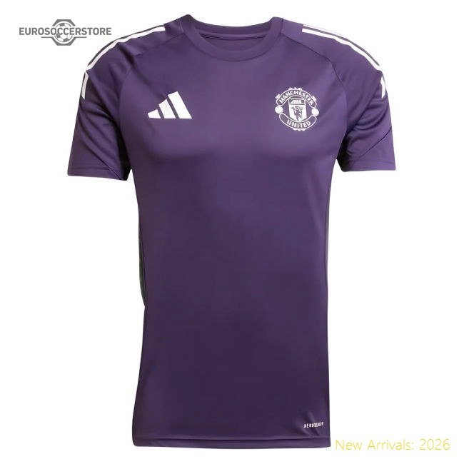 2025-2026 Man Utd Training Jersey (Aurora Plum) In Multiple Adult Sizes