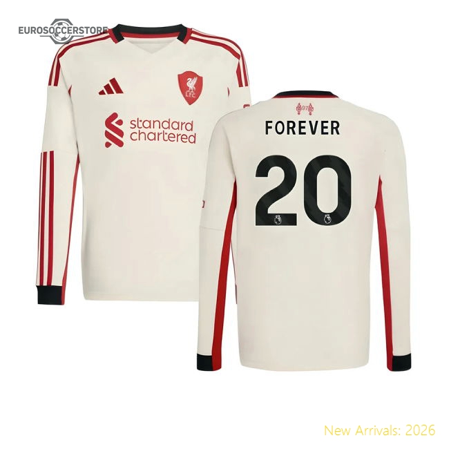 2025-2026 Liverpool Away Long Sleeve Shirt (Kids) (Forever 20)