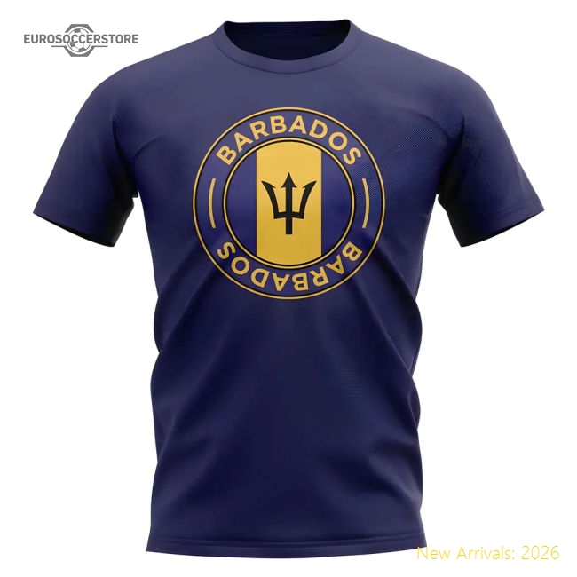 Barbados Football Badge T-shirt (navy) - World Cup Edition