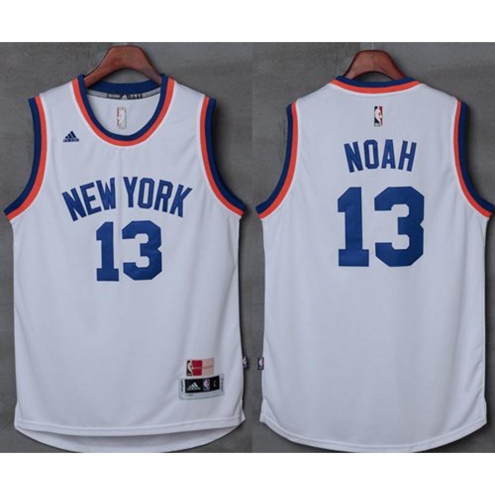 Collector's Item Men's NY Knicks #13 Joakim White Basketball Jersey