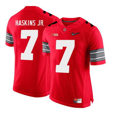 Men's Ohio St Buckeyes Dwayne Haskins #7 alternate jersey Red 2024