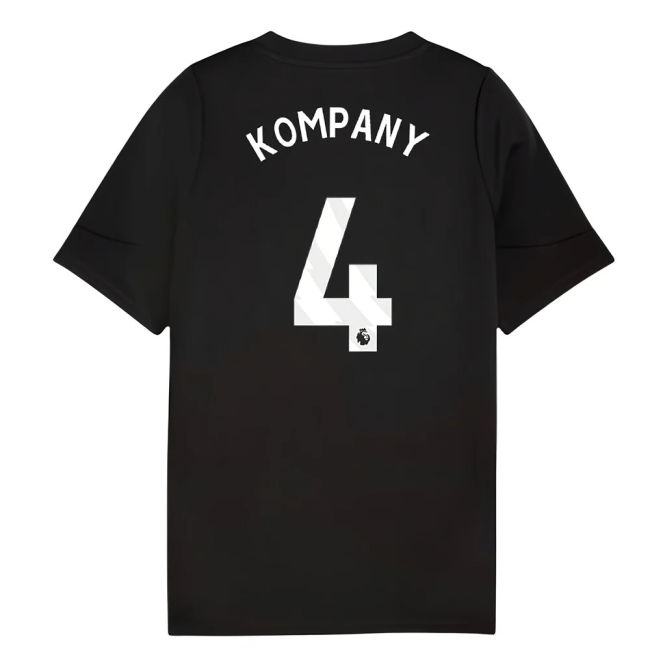 replica 2025-2026 Man City Training Jersey (Black) - Kids (Kompany 4)