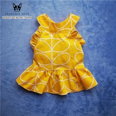 - Comfortable Skirt French Bulldog Summer Dress (w315) For Frenchie Pups