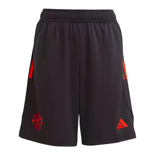 replica 2023-2024 Man Utd Training Shorts (Black) - Kids