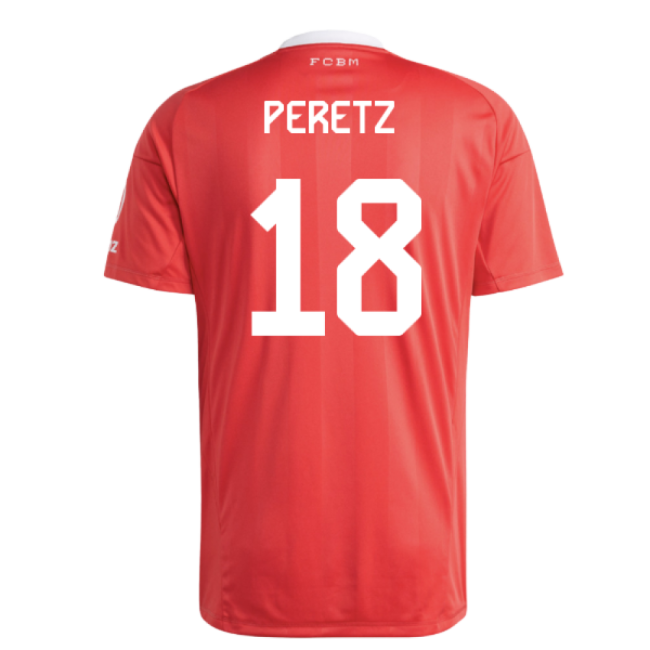 2025-2026 Bayern Munich Third Goalkeeper Shirt (pure Ruby) (peretz 18)