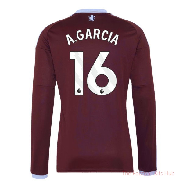 Aston Villa 2026-2027 Long Sleeve Home Shirt (A.Garcia 16)