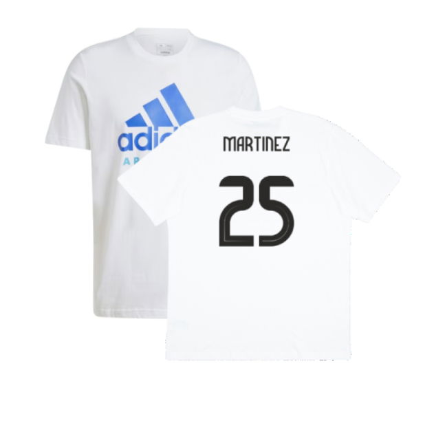 High 2024-2025 Argentina Dna Graphic Tee (White) (Martinez 25)