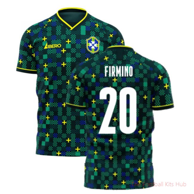 [LK] Brazil 2025/26 Third Football Kit (Libero) (FIRMINO 20)