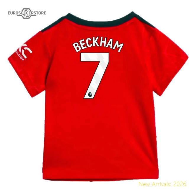 Luxury Premier League Team Home Beckham Jersey 2023-2024 Smooth