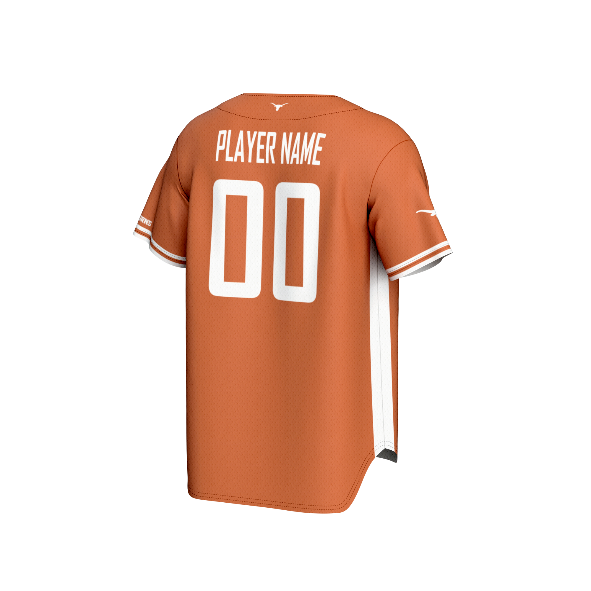 [NJP] Texas Longhorns GameDay Greats Youth NIL Pick-A-Player Lightweight Baseball Jersey - Texas Orange