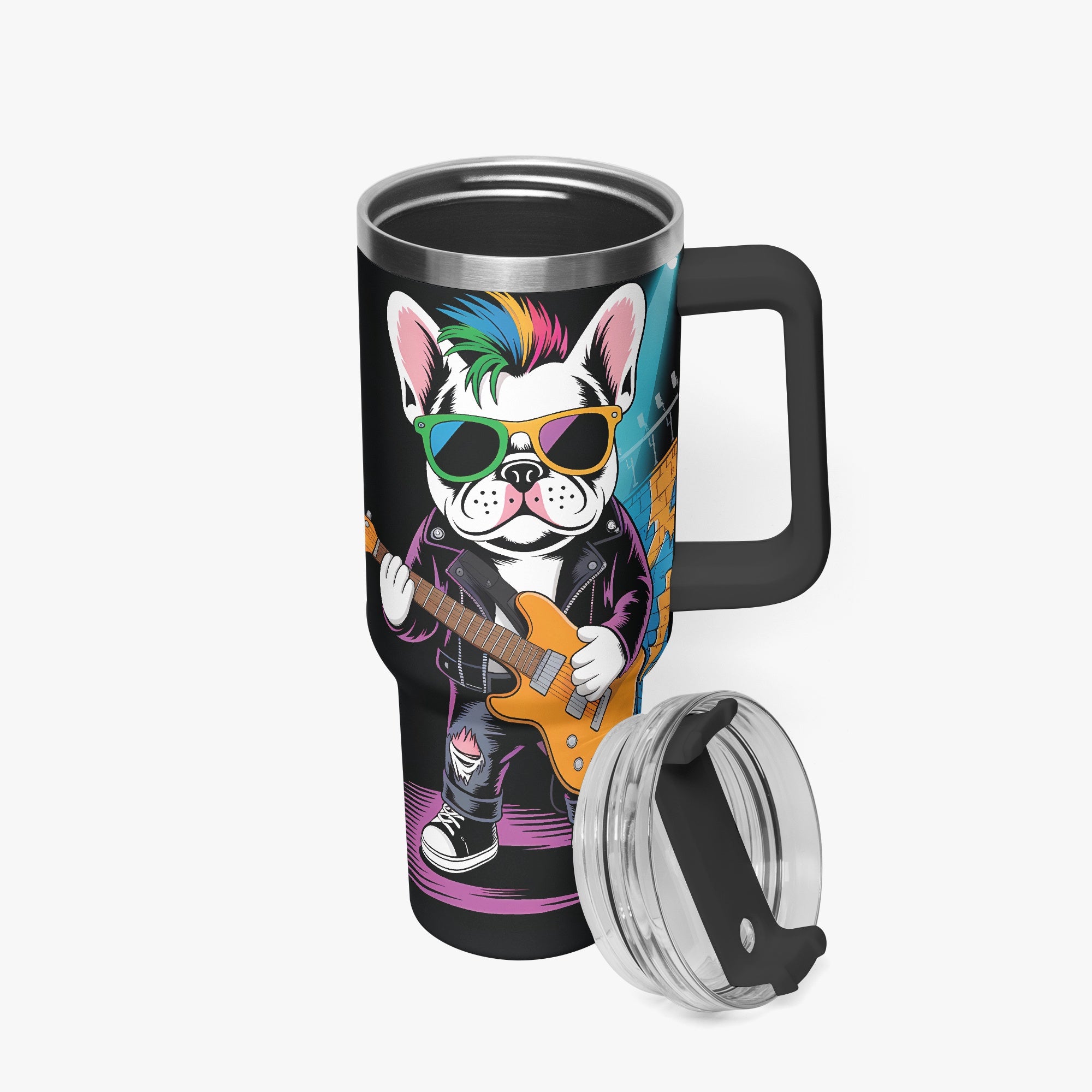 Frenchie Comfortable Gemma - Frenchie Car Tumbler Cup Pet Gear
