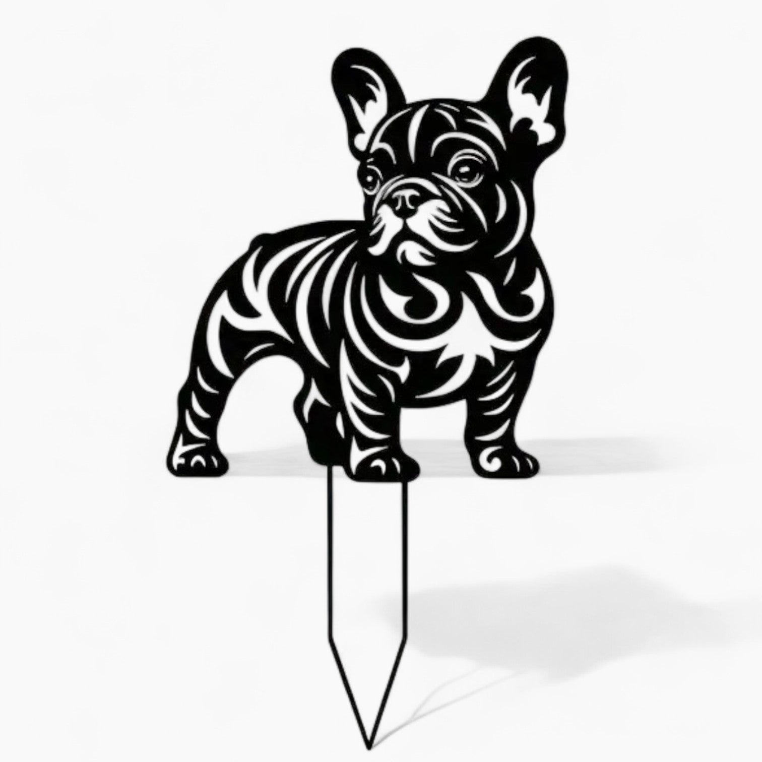 BarkScape French Bulldog Garden Stake – 2D Weatherproof Yard Decor