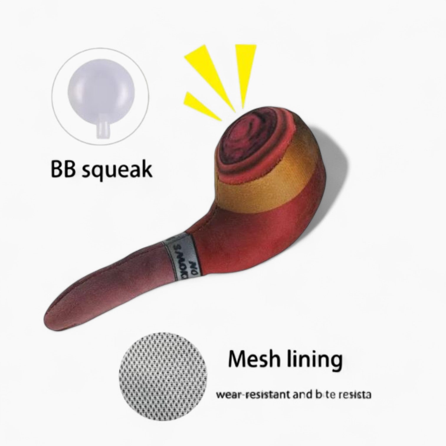 Secure-Fit Snuffie Frenchie Artificial Cigarette And Pipe Toy – Funny...