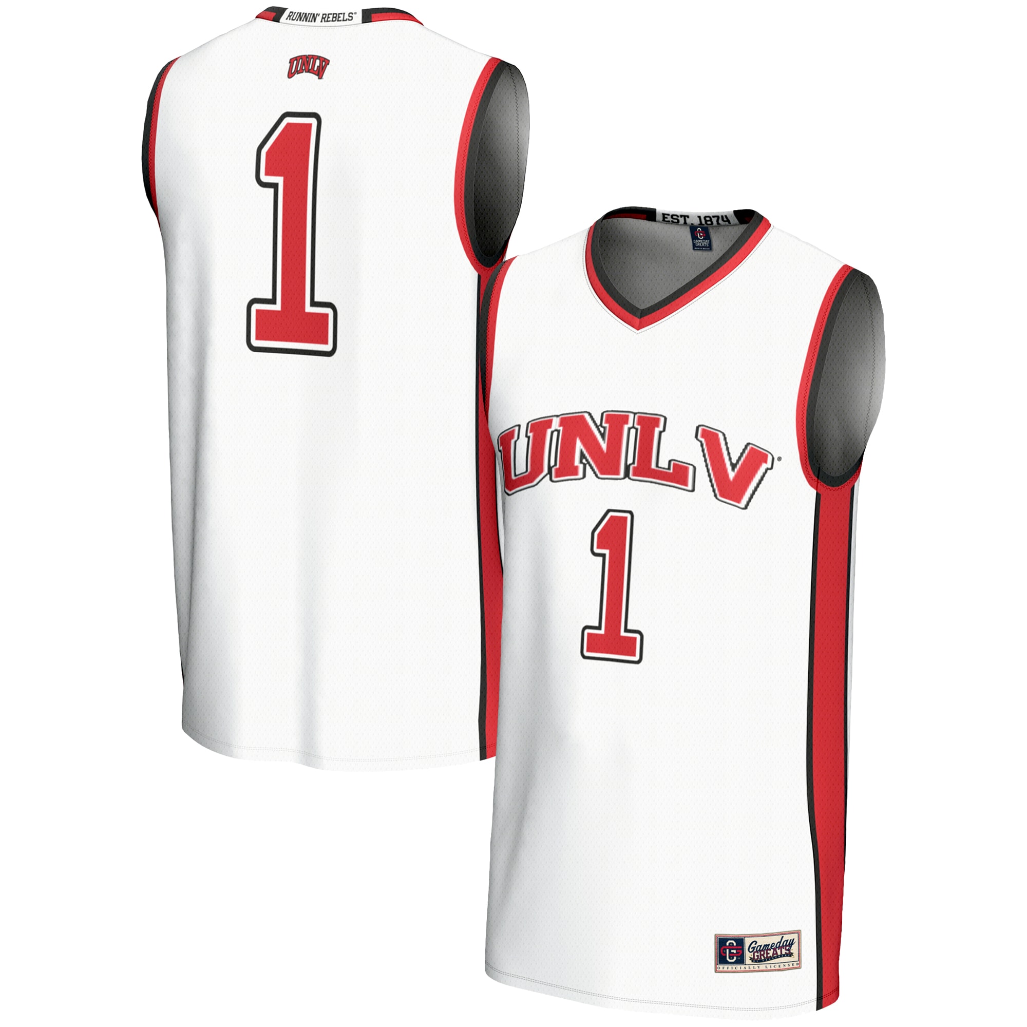 [NJP] UNLV Rebels GameDay Greats Youth Lightweight Basketball Jersey - White