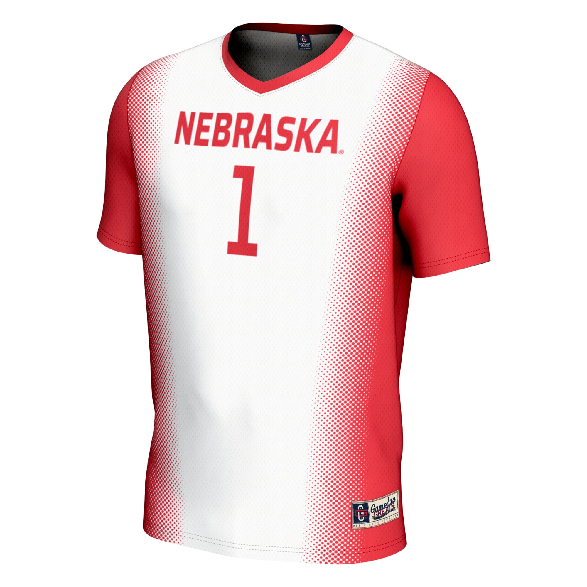 [LK] Nebraska Huskers GameDay Greats Unisex Lightweight Women's Soccer Jersey - White