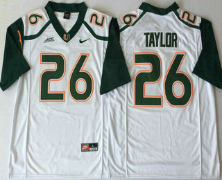Men's None White 2024 replica Sean Taylor #26 alternate jersey Jersey