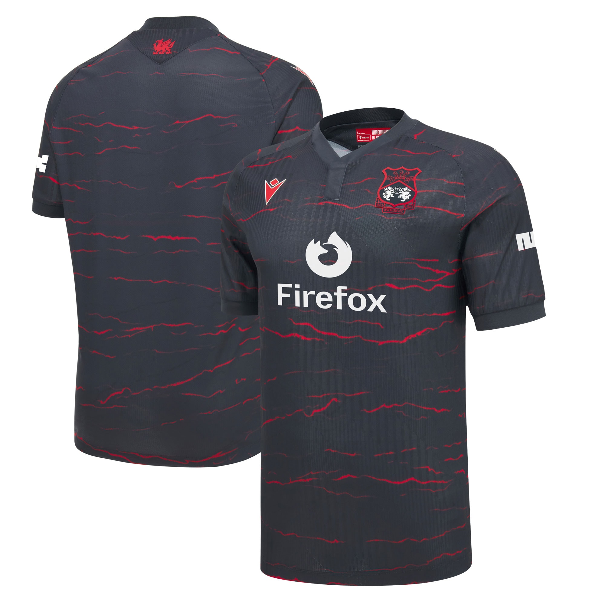 [SJH] Women's Wrexham 2026/27 Away Replica Jersey - Charcoal